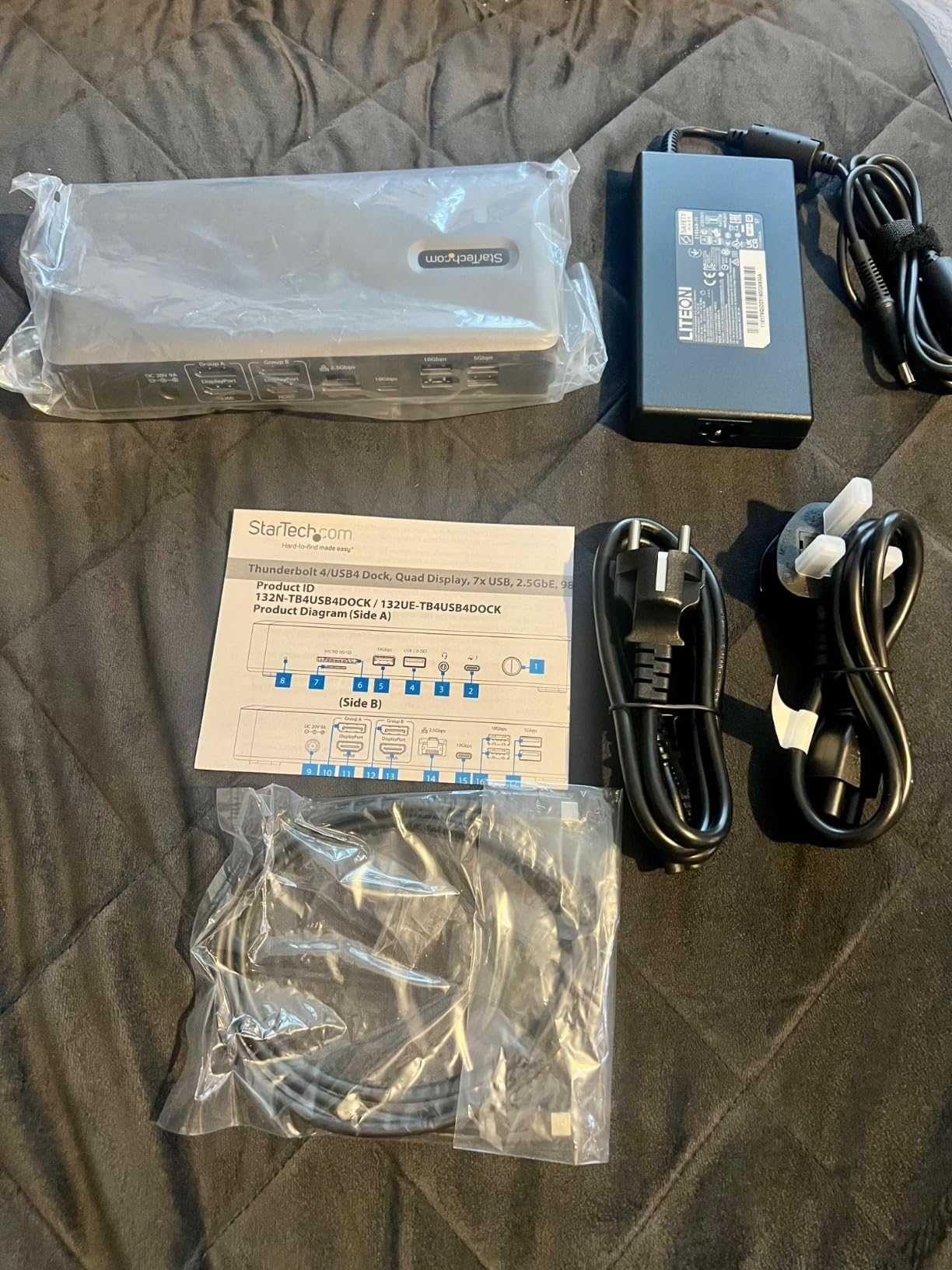 StarTech.com Thunderbolt 4 Мултидисплейна докинг станция,2x HDMI/2x DP