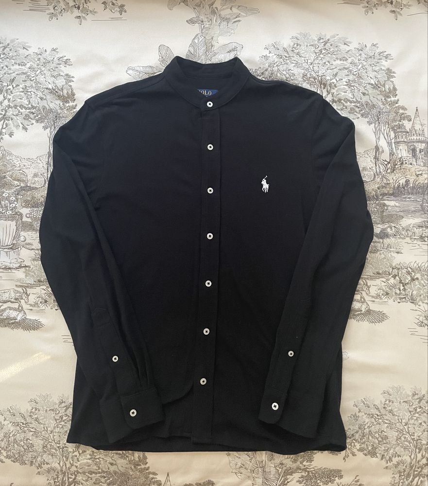 Риза със стол яка Polo Ralph Lauren размер S/M черно