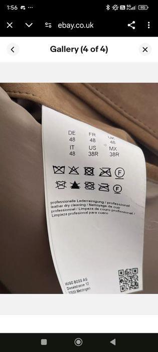 Hugo Boss Alfondo Suede Bomber jacket.