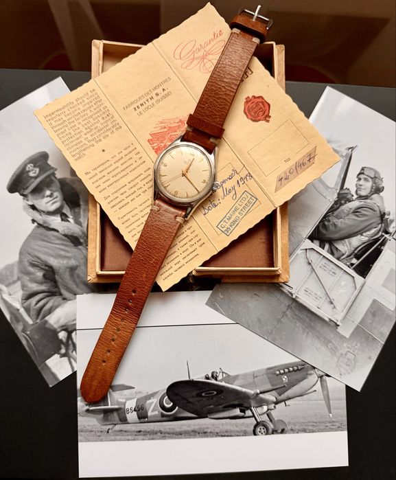 Ceas Zenith Pilot full set Acte-Cutie. Anul 1948