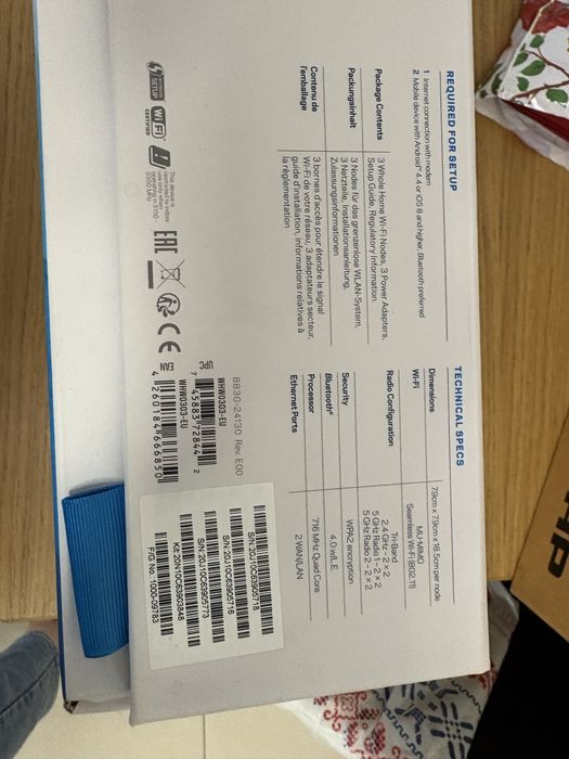 Sistem Wi-Fi Mesh Linksys Velop AC2200 (3 bucati), Tri-Band, Nou