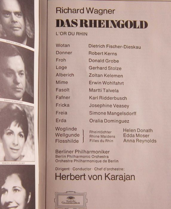 cadou deosebit rar Das Rheingold (Aurul Rinului) Wagner Karajan 1970
