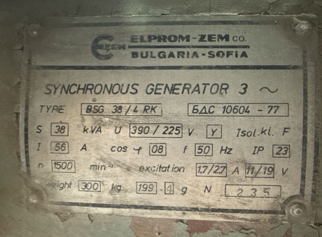 Дизелов генератор 30,4 kW