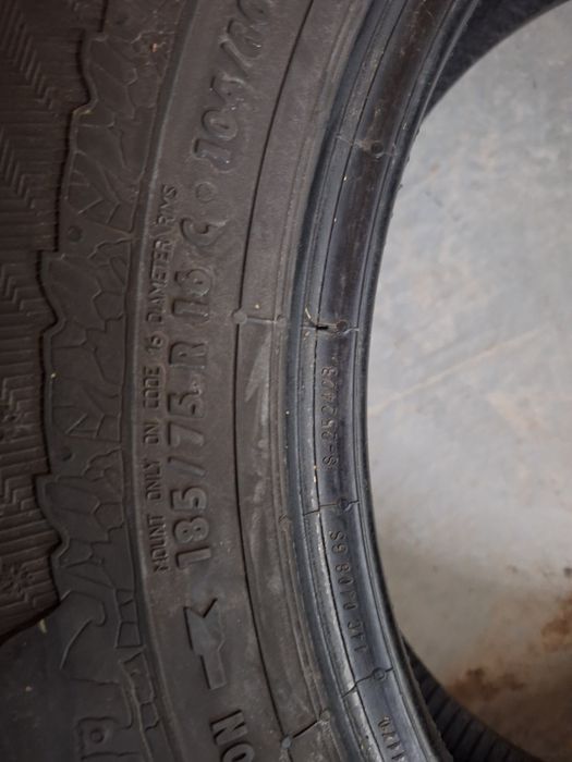 7.6mm! 2бр 185 75 16C за бус Gislaved