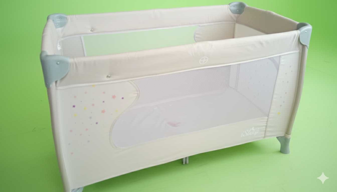 Детска кошара Cangaroo iSleep (бебешка кошара на 2 нива, с повивалник)