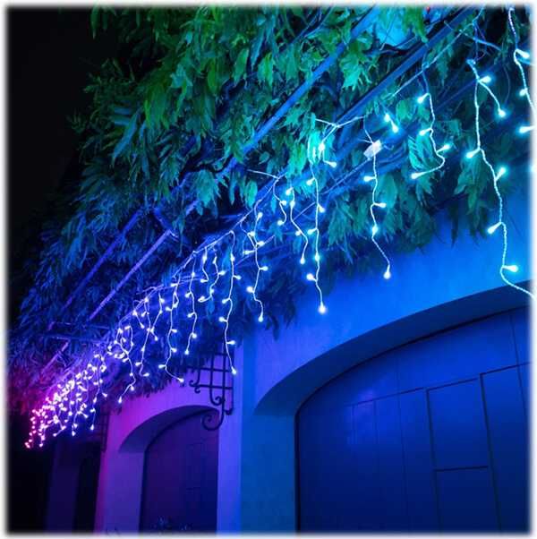 Гирлянда Twinkly Icicle 190 RGB+W LED (ширина - 5м, высота - 0.7 м)