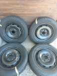 Set jante tabla R15 Opel 5x110+anvelope iarna 175 65 15