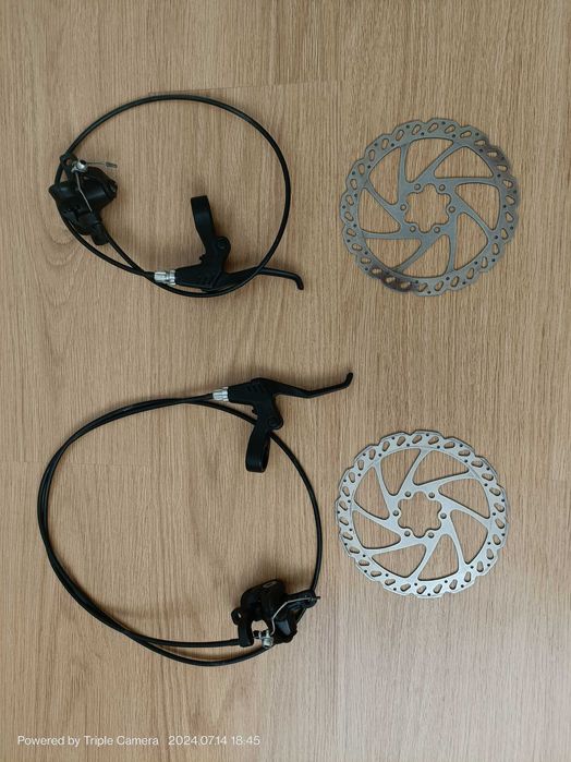Frâne Mecanică Hayes MX 5 + Manete + Disc 160mm (Față + Spate)