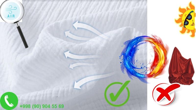 Белая двухслойная muslin ткань – мягкость и комфорт в каждом см