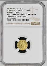 Moneda gradata NGC Proba cu Eroare 10 lei 2013