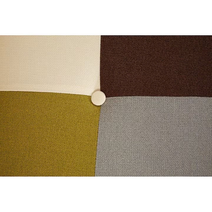 CANAPEA EXTENSIBILA PATCH,3 locuri, material textil, multicolora