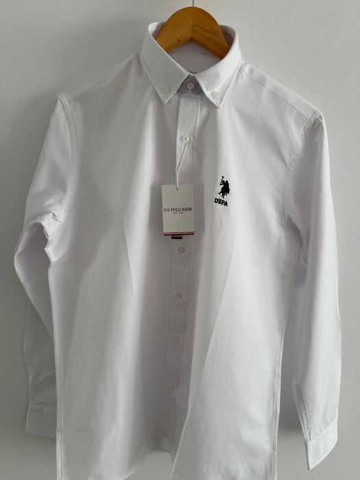 Camasa alba US Polo ASSN, marimea M