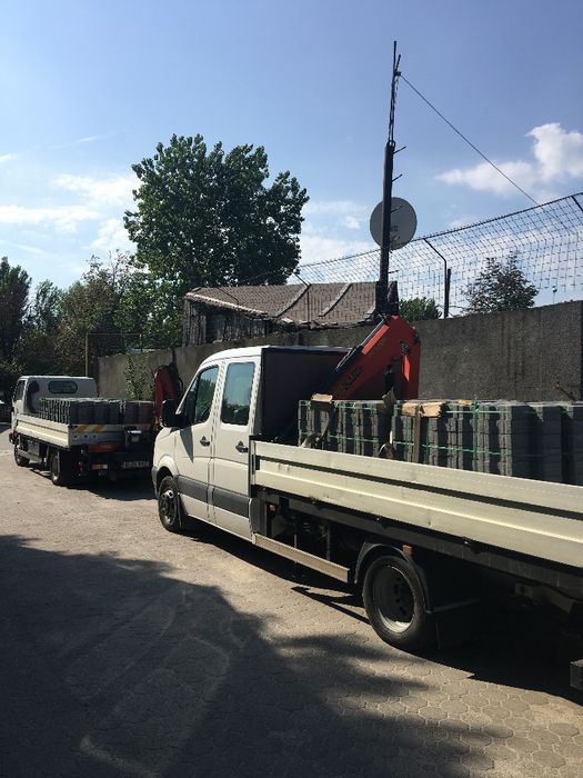 Transport MARFA camion cu macara