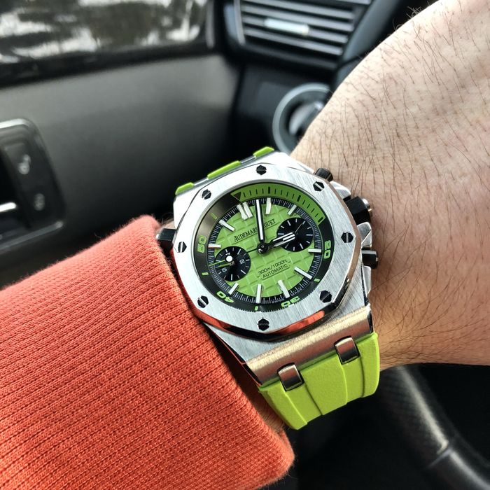 Ap Royal Oak Diver green dial rubber