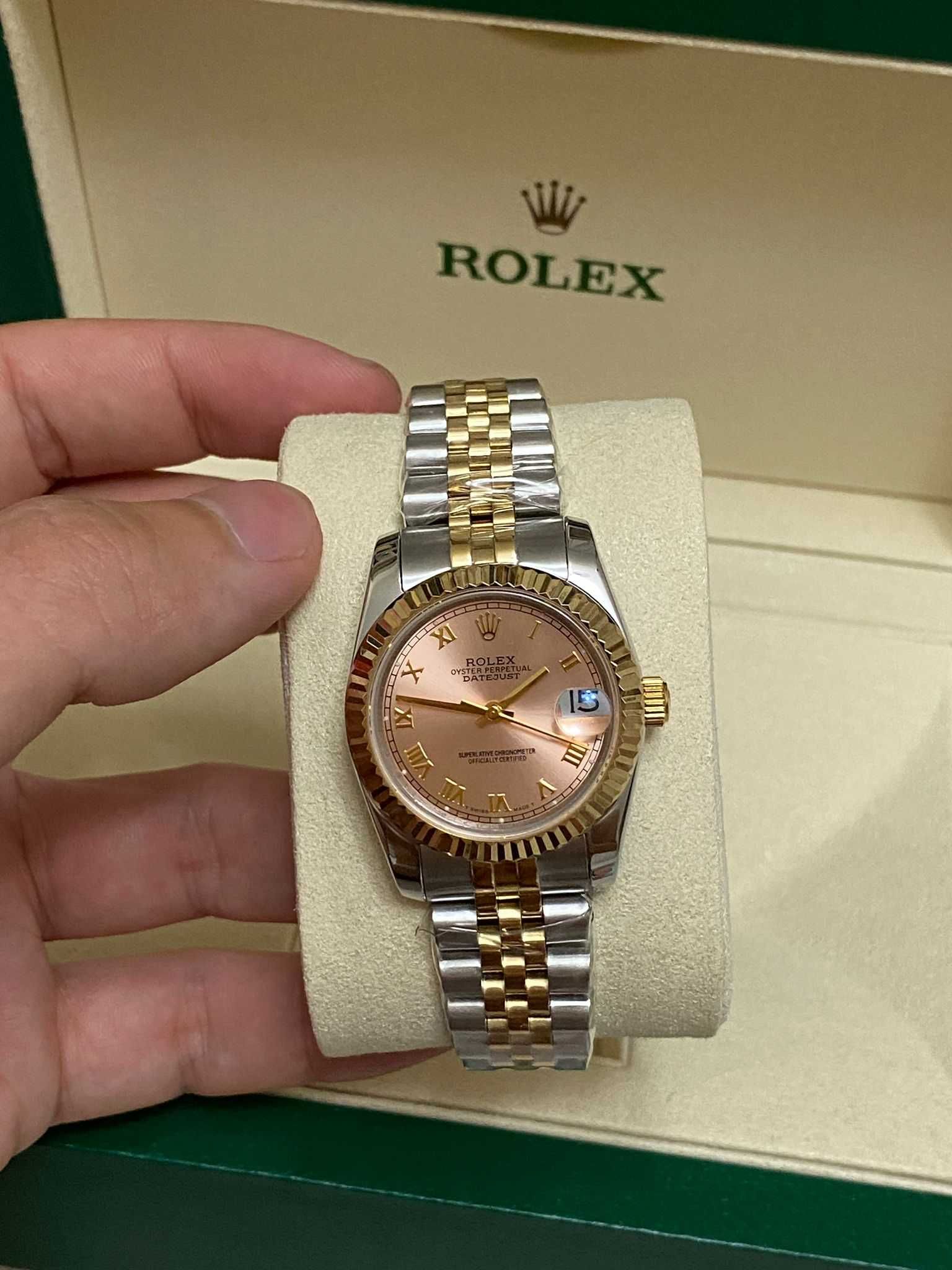 Rolex datejust 31mm двуцветен