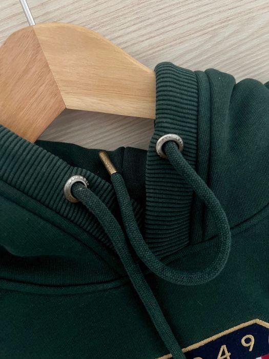 GANT hanorac barbati verde logo brodat hoodie sweatshirt