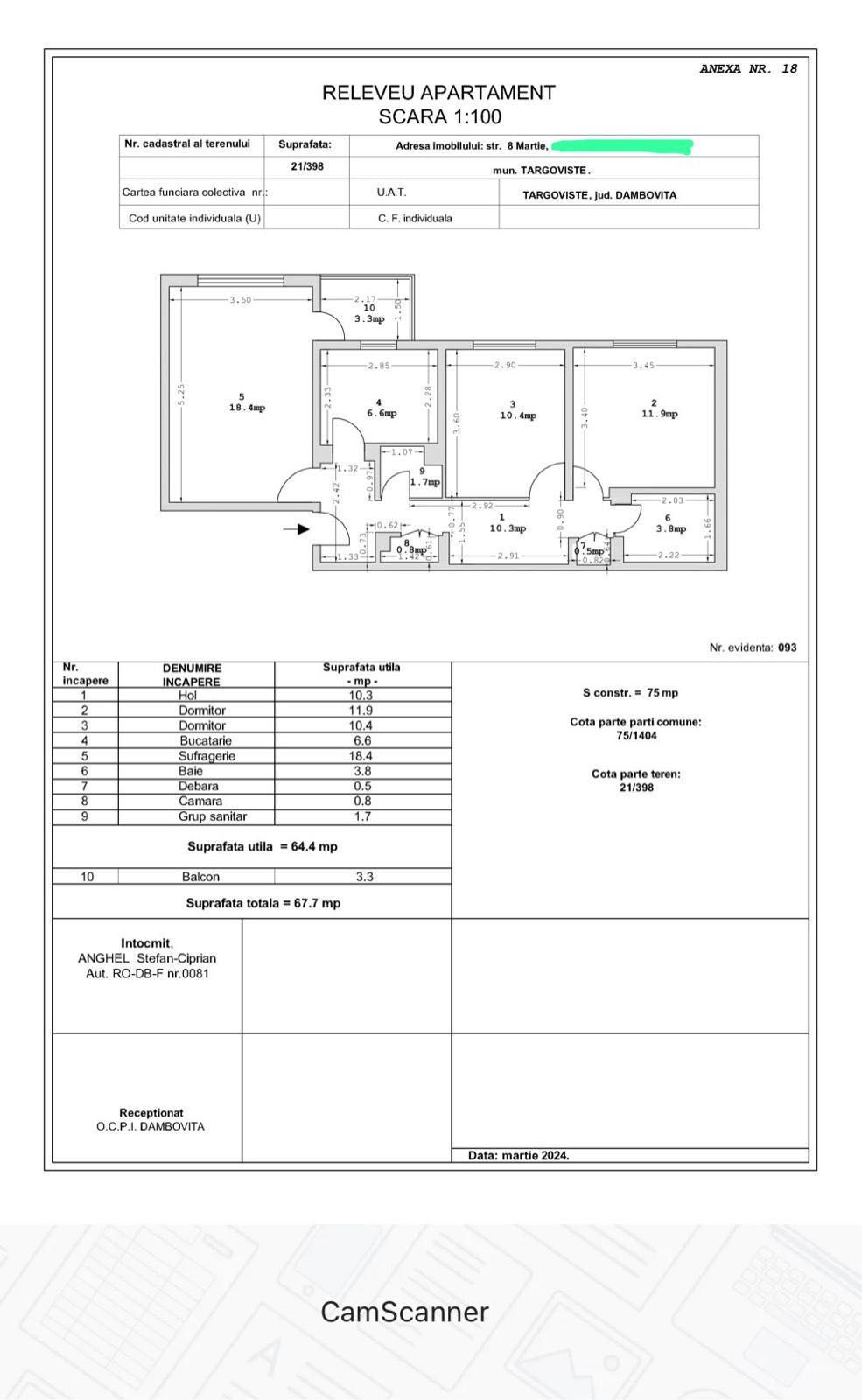 Apartament 3 camere, zona Catedrala Eroilor