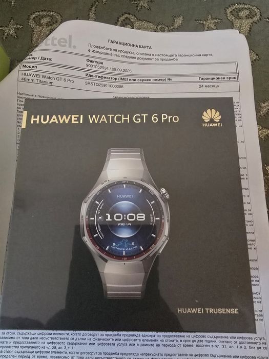 Продавам Чисто Нов Часовник HUAWEI GT 6 PRO