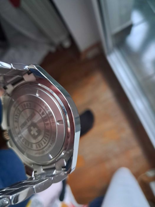 Ceas Swiss Hanowa geam safir (premium la preț ofertă) urgent