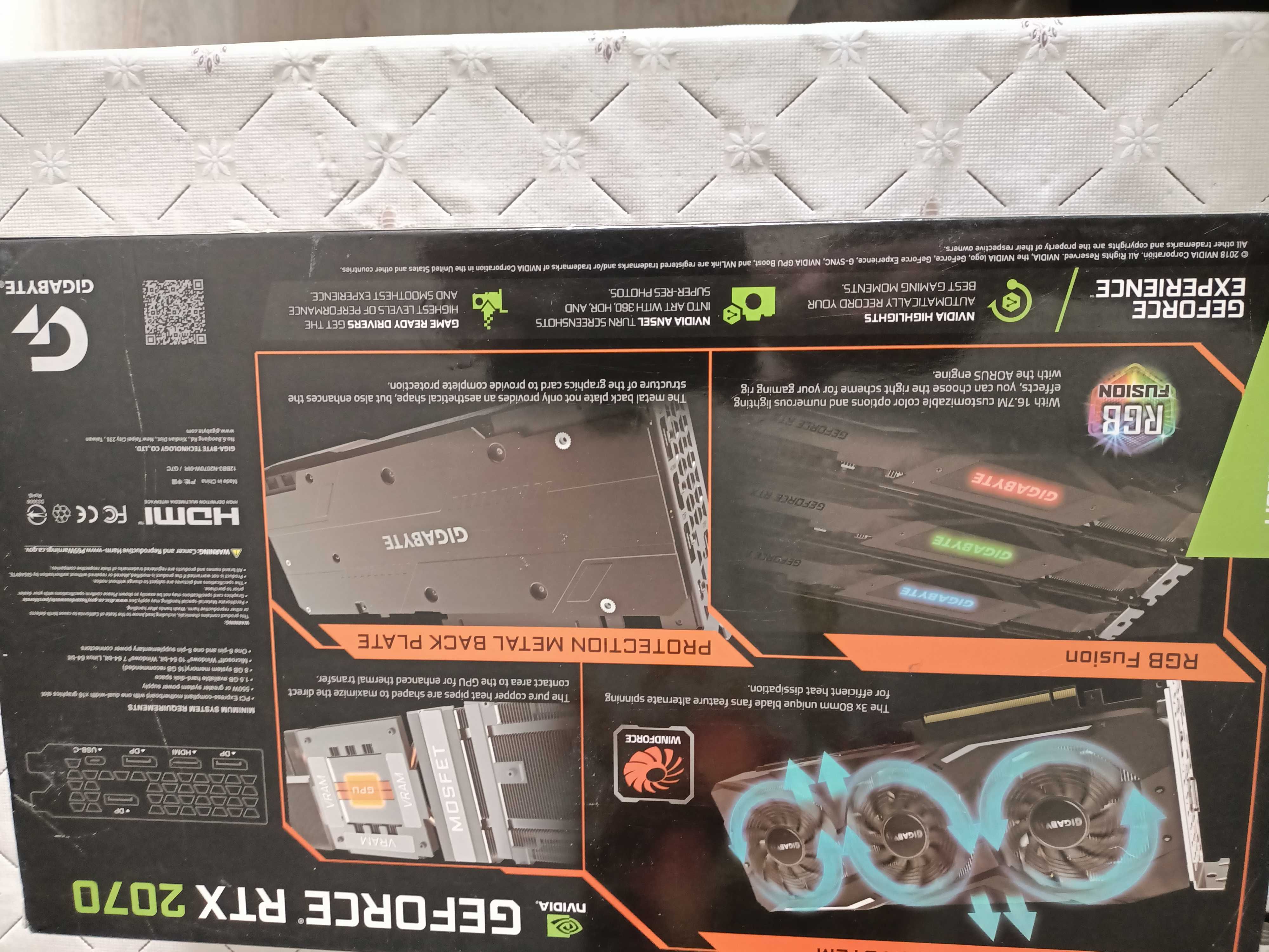 Видеокарта Geforce RTX 2070 GIGABYTE 8GB