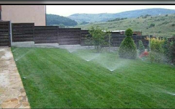 Amenajări grădini șpați verzi gazon