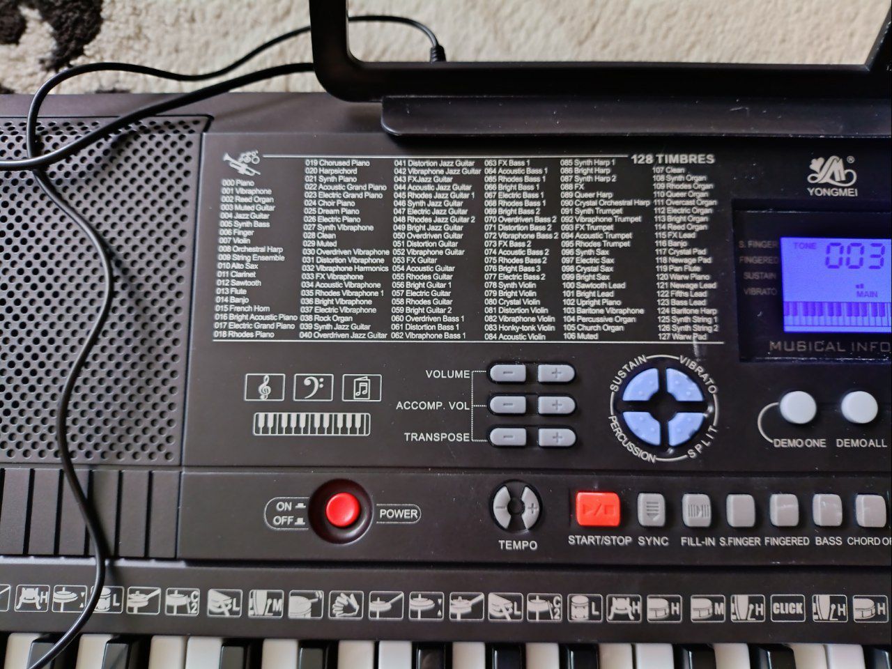 Синтезатор yongmei YM-3800