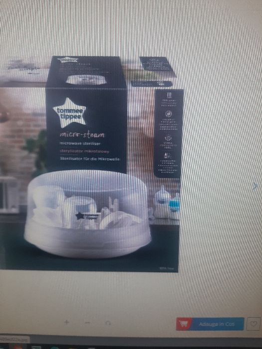 Sterilizator tomme tippee pentru biberoane pentru cuptorul cu micround