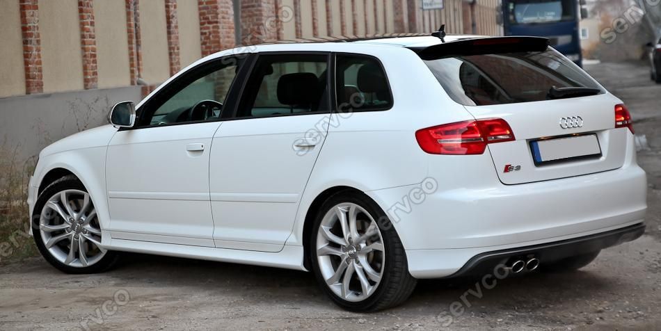 Prelungire lip buza tuning sport bara spate Audi A3 8P Sportback S3 v2