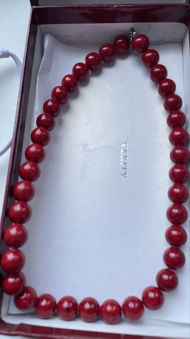 Бусы . Натуральный коралл . 50 см