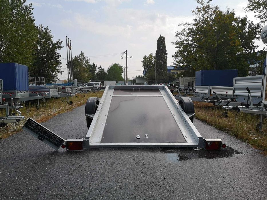 Remorcă basculabilă REPO 750kg – Nouă, Moto/ATV, Carte RAR + Nr. roșu