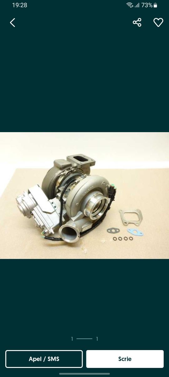 Turbo Scania, cu actuator electric