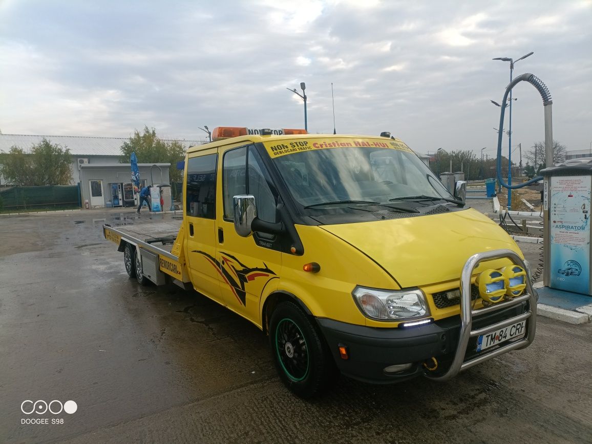 Vând Ford transit specializata de cărat mașini  cabina dubla  6 locuri