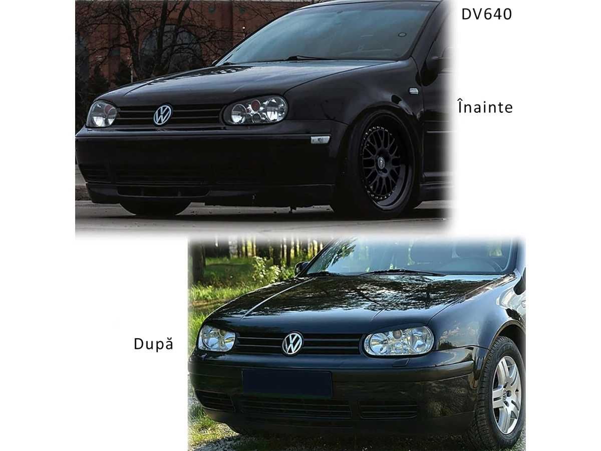 Pleoape faruri negre pentru Volkswagen GOLF 4 1997-2005