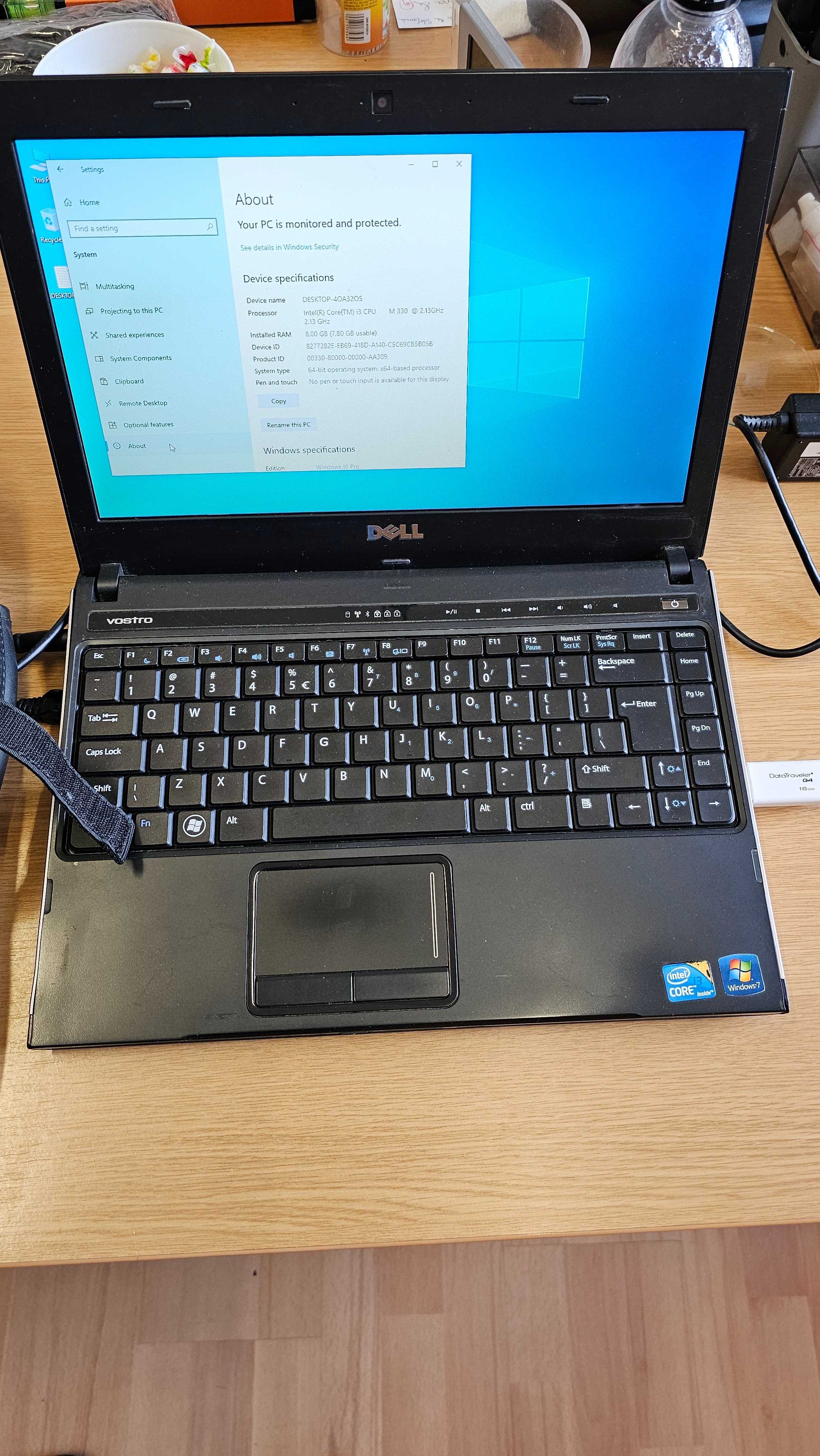 Laptop Dell Vostro 3300, 13,3" i3, SSD, 8GB RAM