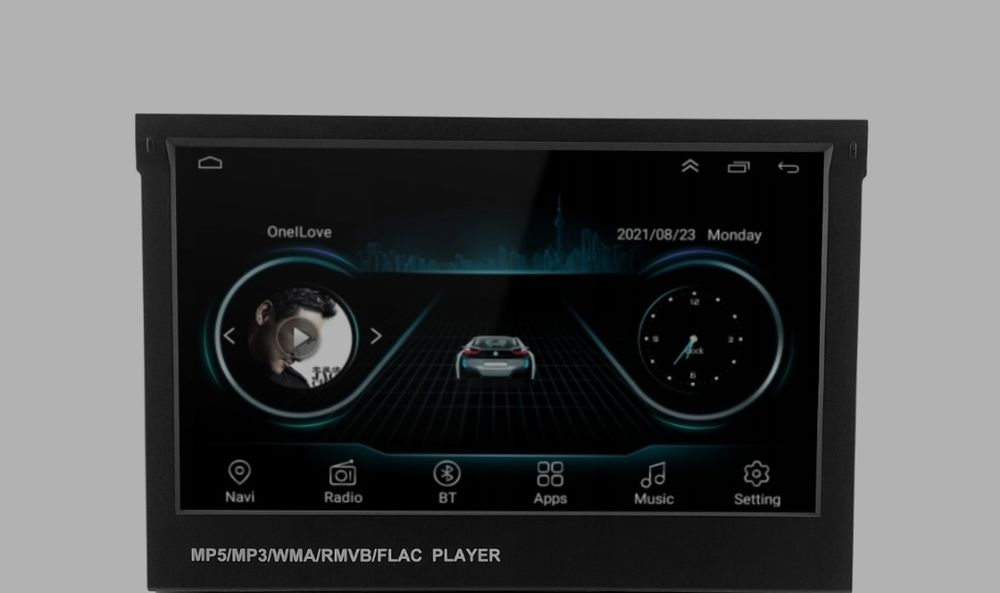 Navigație auto cu ecran retractabil