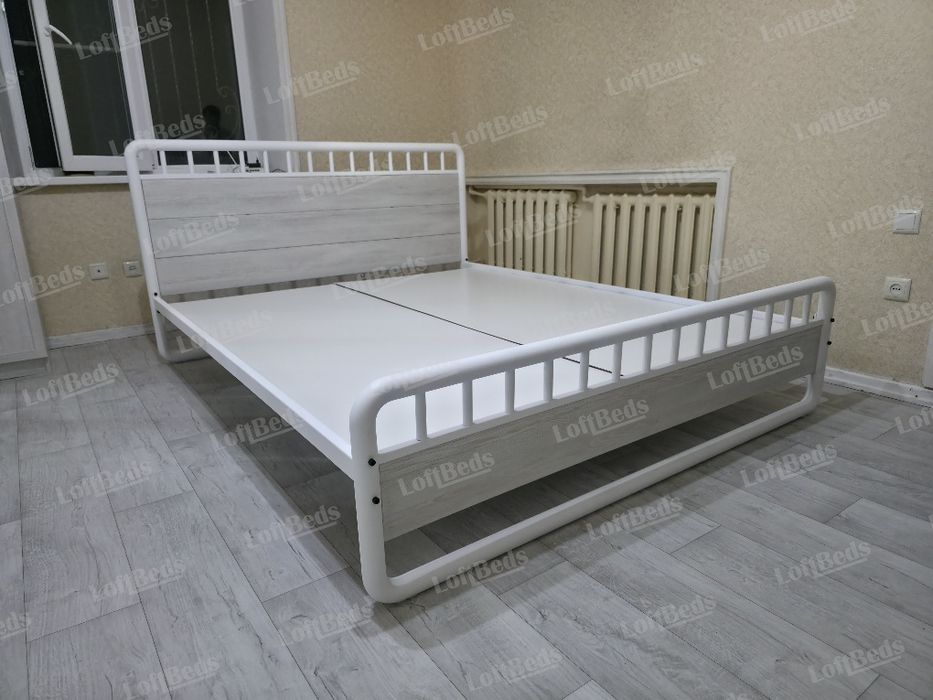 Двуспальная кровать ИТАЛЬЯНСКАЯ, с матрасом, односпальная кровать