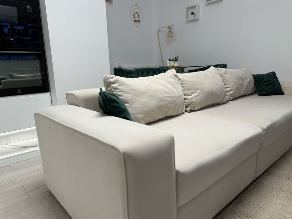 Canapea extensibilă bej