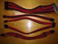 Cabluri modding red and black