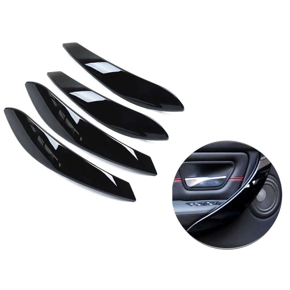 Set 4 ornamente manere negru lucios piano black BMW Seria 3 F30 F31