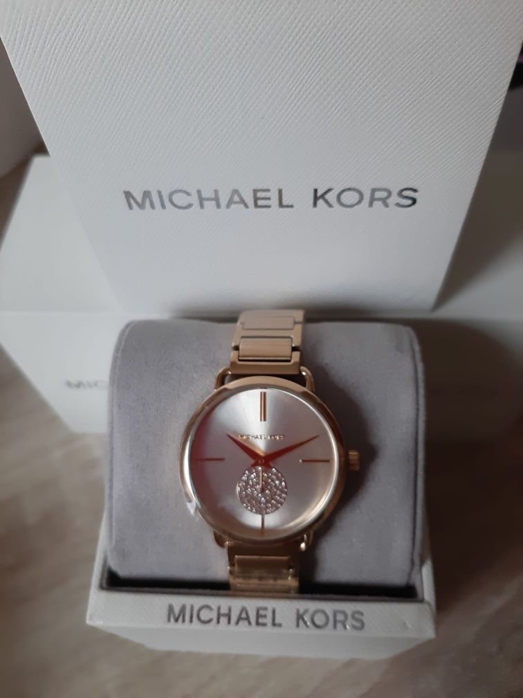 Ceas Michael Kors cu cristale Portia, auriu