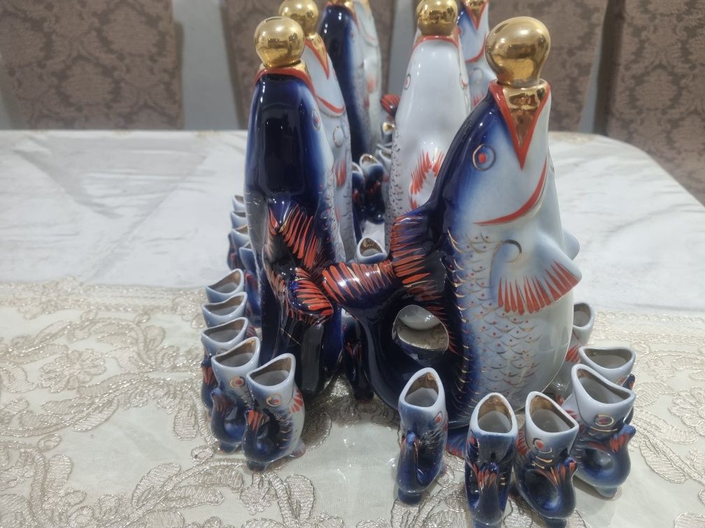 Советские фарфоровые рыбки 8 комплектов