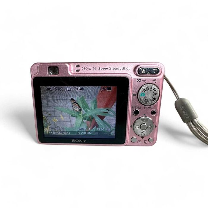 Sony Cyber-shot DSC-W120 розов цифров компактен фотоапарат камера