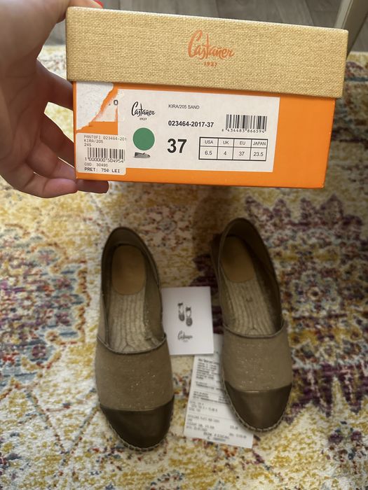 Espadrile Castaner, nr 37, noi