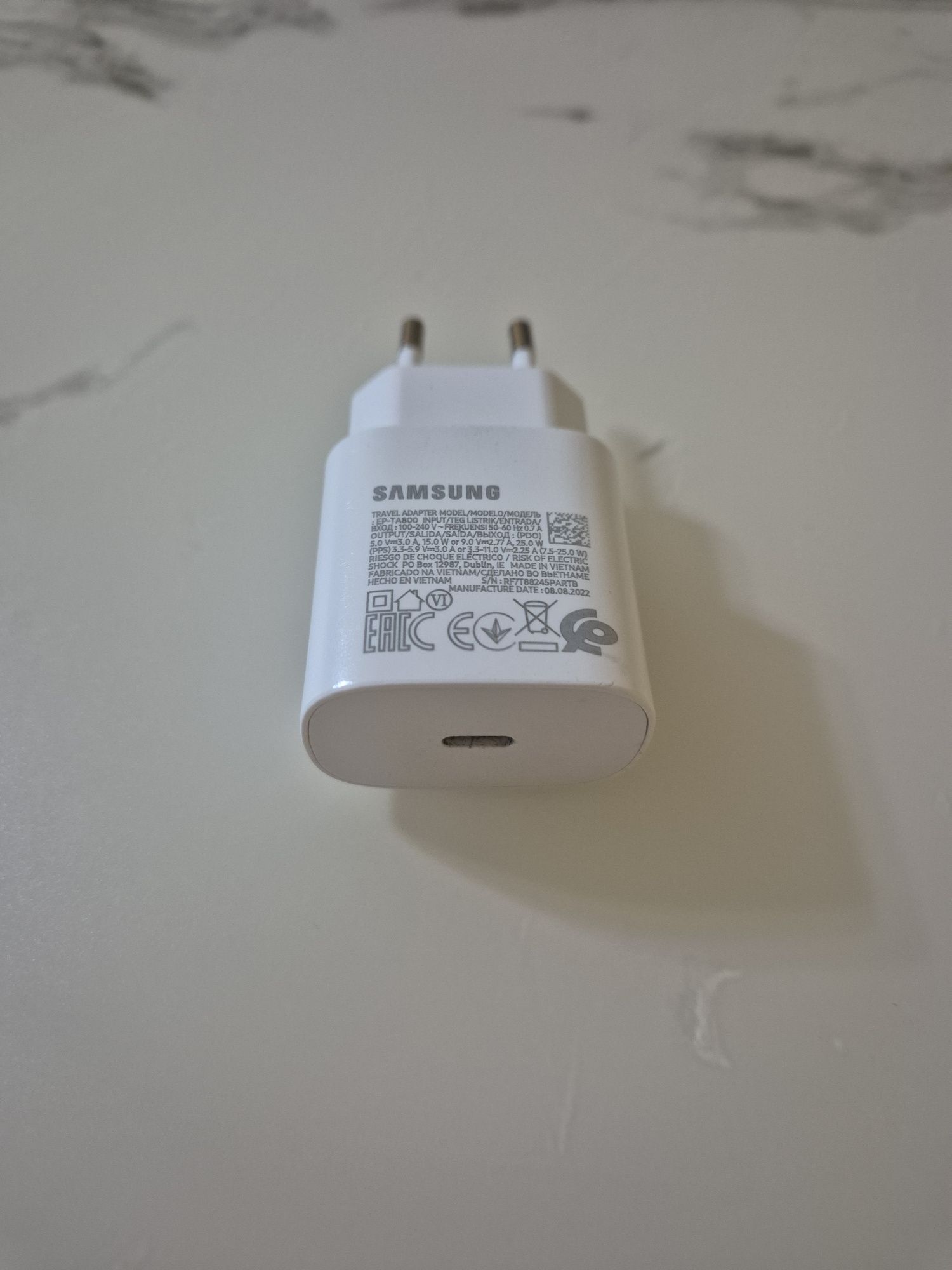 Оригинално зарядно устройство Samsung Super Fast Charging , 25W