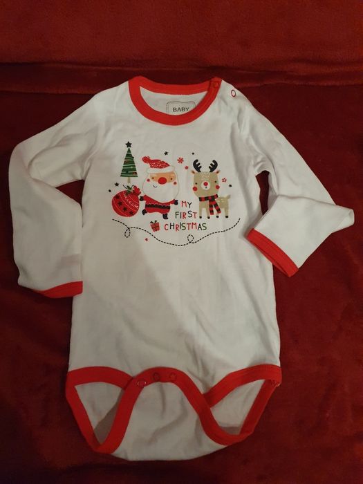 Body bebe primul meu craciun bumbac bio produs nou, haine craciun