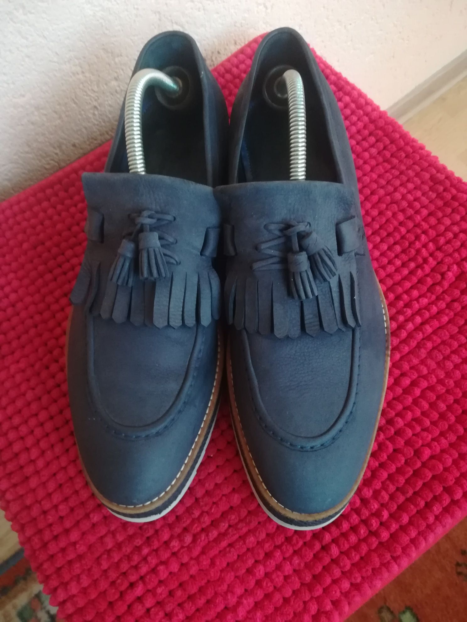 Pantofi piele nr 45 bărbați Alberto Guardiani