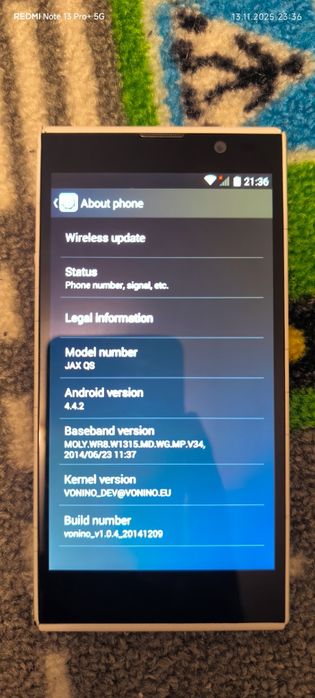 Vonino Jax QS - 5" HD, Quad-Core 1.3GHz, 1GB RAM, 16GB, Dual-SIM - alb