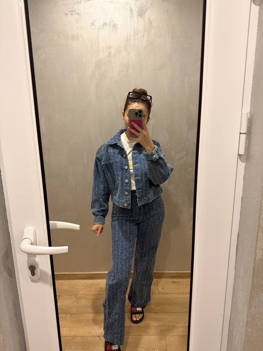 Сет от дънково яке и дънки деним