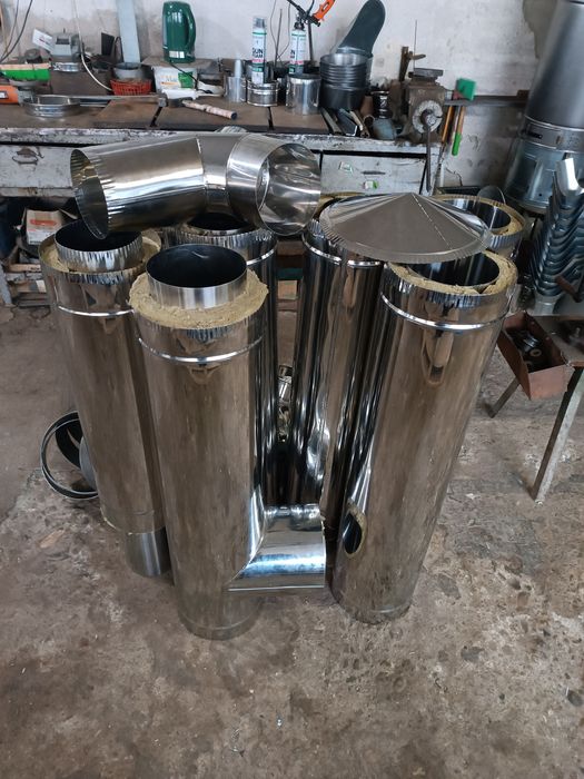 Vand cos de fum (horn) dublu izolate