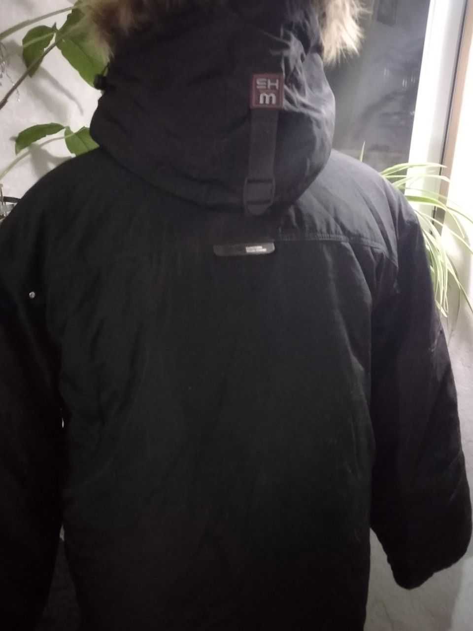 Куртка мужская АНОРАК,черная,с подкладкой,52-54 размер
